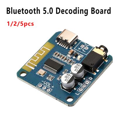 XH-A252 Bluetooth 5.0 Bluetooth Decoder Board Receiving Module MP3 Player Decoder Stereo Audio Power Amplifier Module 5V