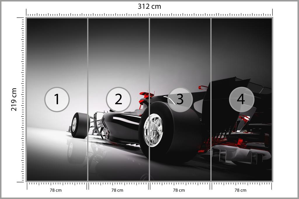 Photomural F1 Car From The Back Self-Adhesive Mural 312x219
