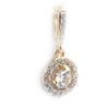 Les Trésors De Lily [J9414] - Gold Plated Pendant 'Goddess' White Gold - 8 Mm