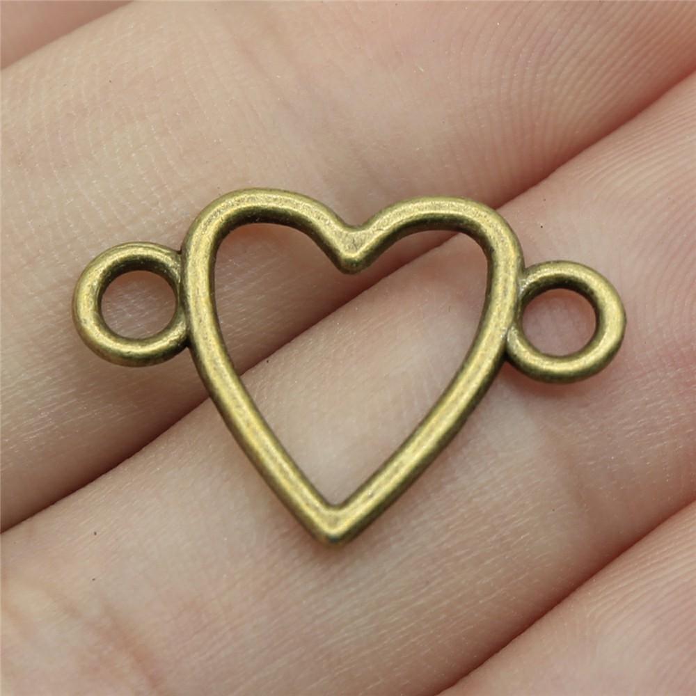 20pcs Connector Charms For Jewelry Making DIY Handmade Craft Necklace Bracelet Earring Making Vintage Antique Bronze Color