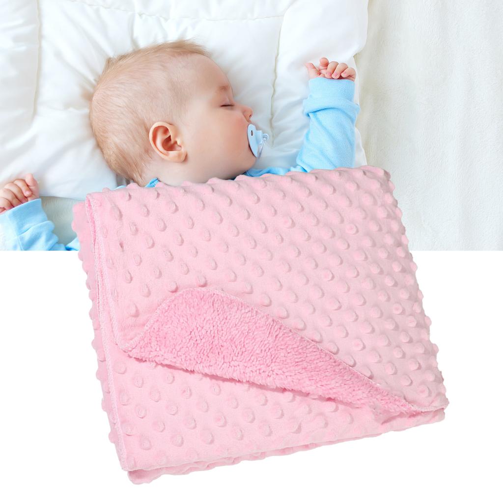 Baby Blanket Lightweight Thermal Newborn Baby Blanket Super Soft Receiving Fuzzy Blanket for
