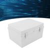 Electrical Junction Box Plastic Buckle Waterproof Project Box Electrical Enclosure with Grey Cover Mounting Plate