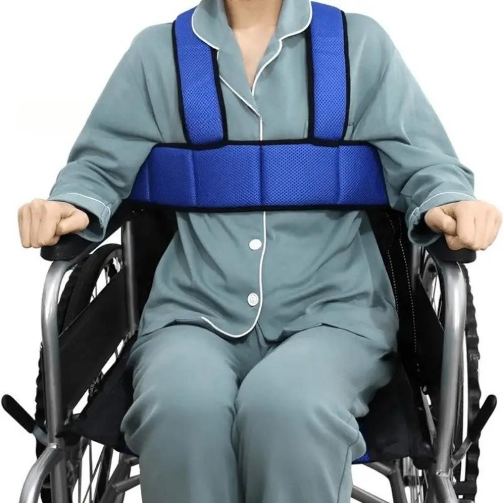 Breathable Mesh Wheelchair Safety Belt Adjustable Straps Elderly Seat Belt Nursing Care