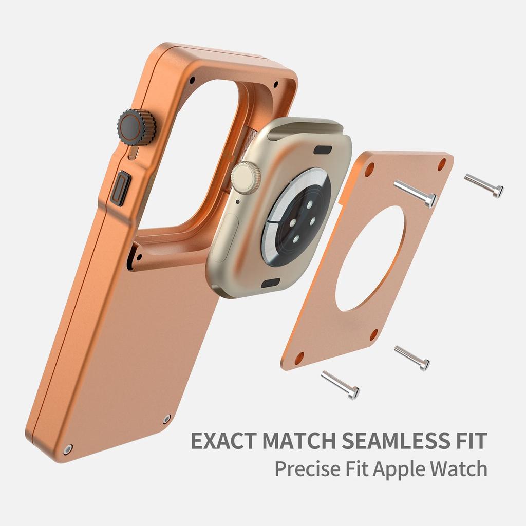 Funda de Aluminio para Apple Watch 10 11 9 8 7 6 5 4 SE Funda Protectora Soporte Iwatch Expande IPod para IWatch 42mm 46 40 44mm 45mm
