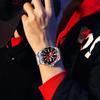 Orient Mechanical Watch Green Submariner Fully Automatic Watch Fashion Sports Diving Watch Round Stud Gradual Red RA-AA0814R19B
