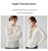 Lekasha 3D Crochet Cashmere Round Neck Long Sleeve Women's Loose Sweater