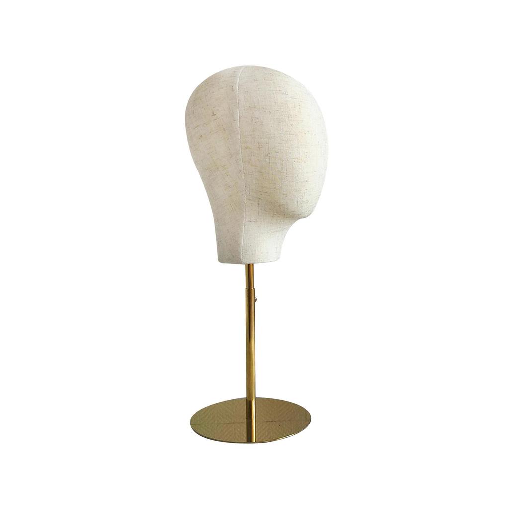 Manikin Head Display Stand, Adjustable Height Model for Headwear Glasses Home