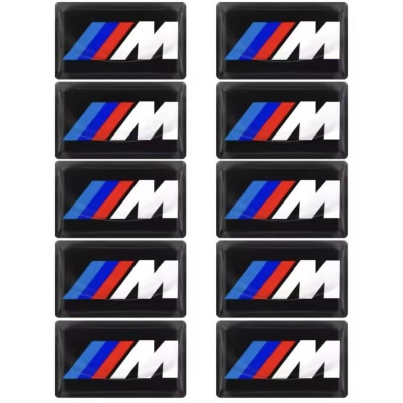 2/5/10PCS BMW E46 E39 E38 E90 E60 E36 F30 F20 X3 X5 X7 M Logo Car Steering Wheel Wheel Center Emblem Badge Sticker Decal Styling MM1