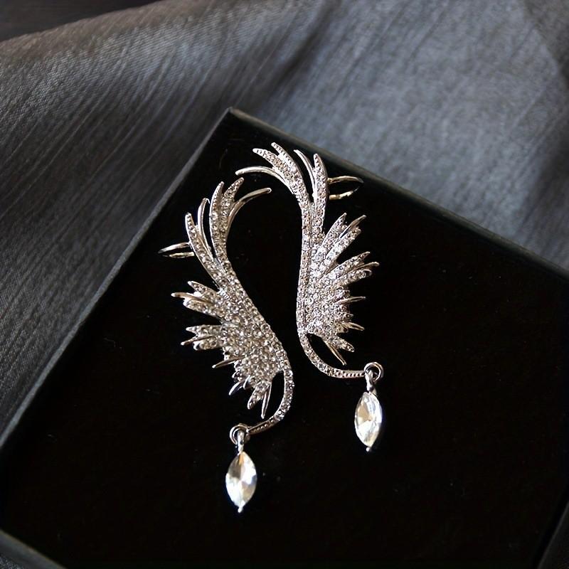 Unique Temperament Angel Wing Elf'S Water Drop Earrings For Women Jewelry Accessries Gifts