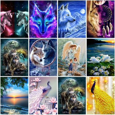 Pittura Diamante 5D Fai da Te Animale Trapano Rotondo Completo Resina Cartone Animato Ricamo Diamante Punto Croce Mosaico Decorazione Casa Arte Murale Regalo
