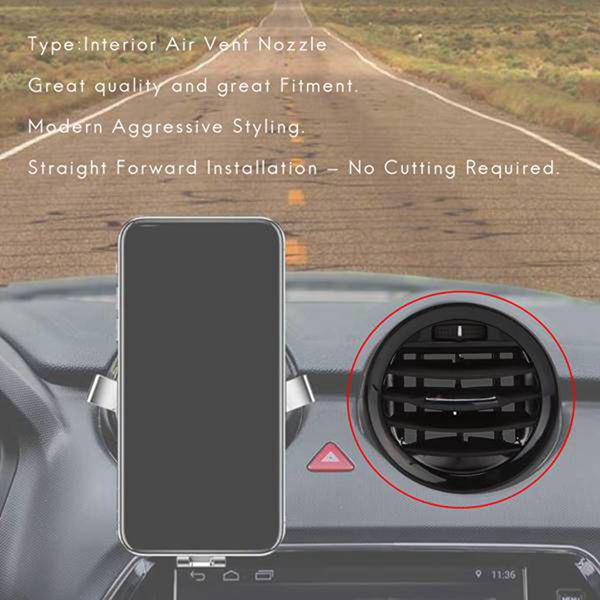 Set of 10 Black Plastic Air Conditioning Vents Compatible with Opel Vauxhall