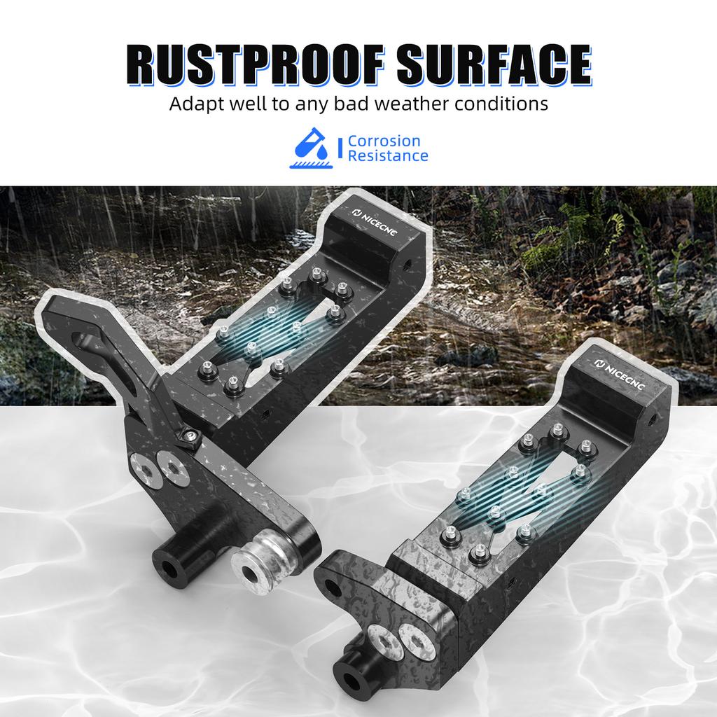 Quad Footrest Foot Pegs Stand For Yamaha Raptor 700 Raptor 700R 2013-2023 SE Aluminum Alloy ATV Foot Protector