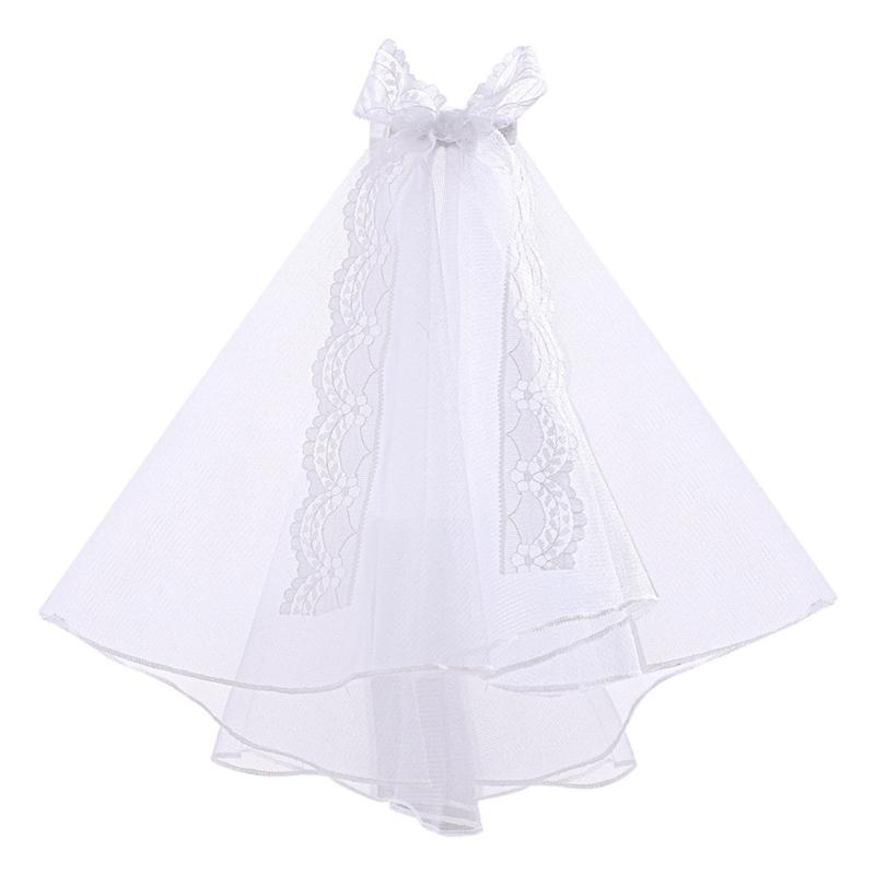 

Pet Lace Bowknot Veil Headgear Veil for Pet Holiday Decorations PartyPuppy Dog Headdress Photo Props белый