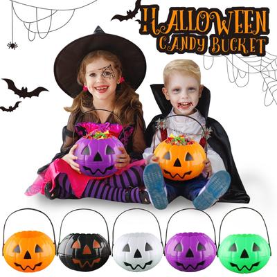 Halloween Cushaw Candy Bucket Tragbarer und abnehmbarer Cushaw Bucket Two-in-One Geeignet für Kinder zum Spielen