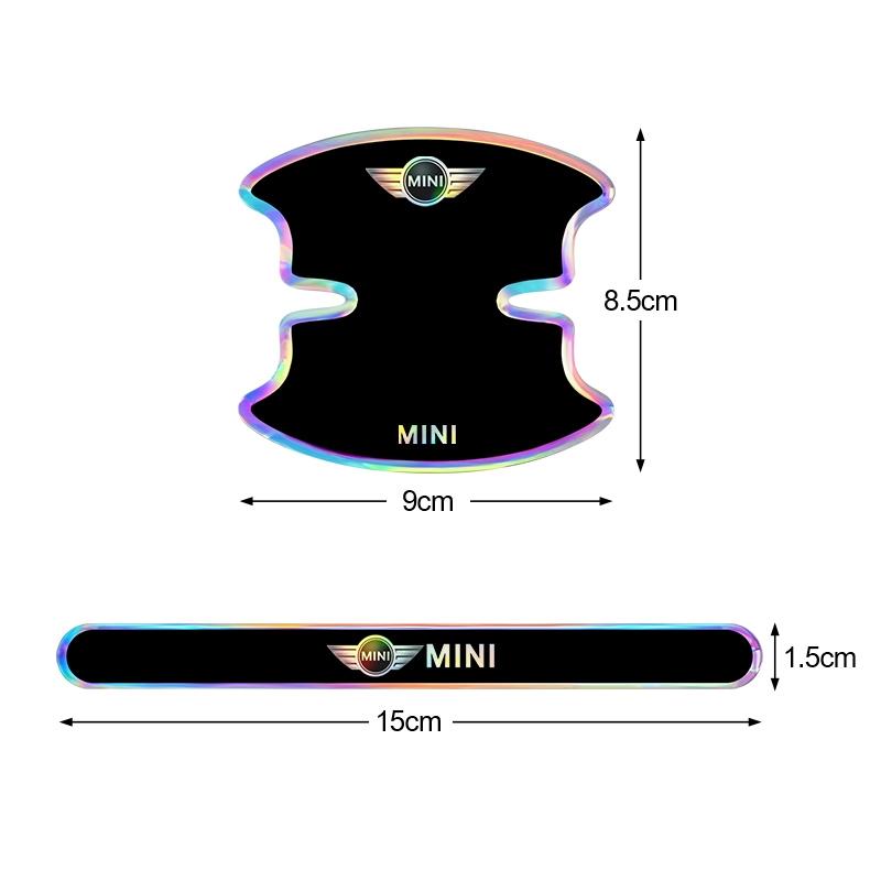 8pcs Car Door Handle&Bowl Protect Stickers Car Door Corner Anti-scratch Anti-collision Decal For BMW Mini Cooper One JCW F57 R60