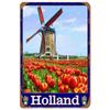 Parijs New York City Uitzicht Landschap Metalen Blikbord Posters Plaat Muurdecoratie voor Huis Bars Man Cave Cafe Clubs Retro Posters
