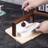 Huangdongshi Walnut Tissue Holder, Napkin Holder, Kitchen Upright Square Tissue Holder, Restaurant Desktop Tissue Storage Box