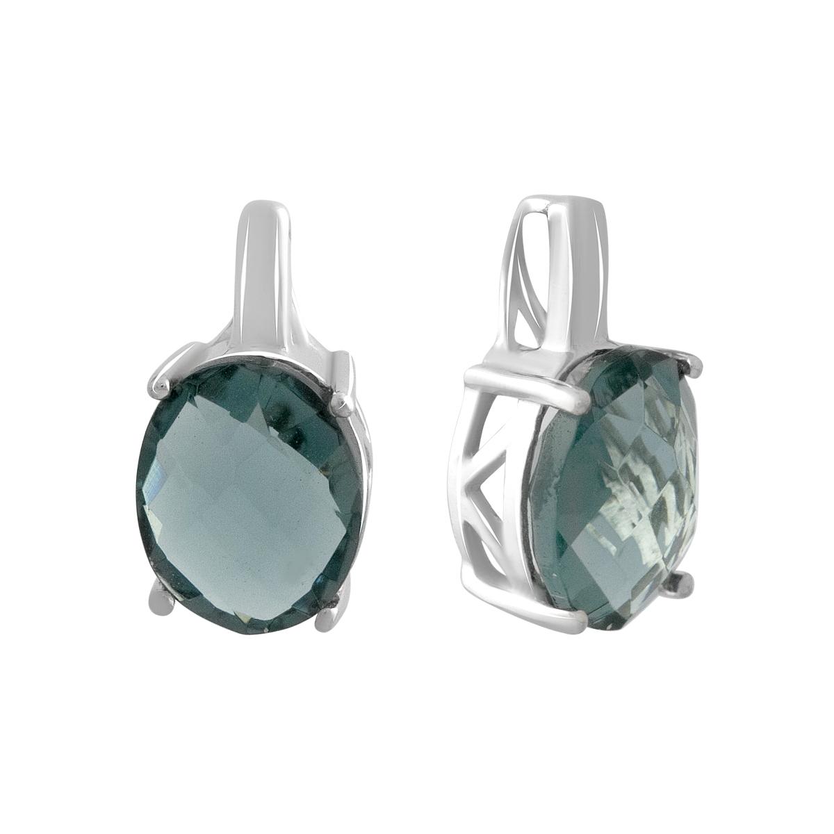 

Срібна підвіска з топазом Лондон Блю 2.3ct (2141648) синій