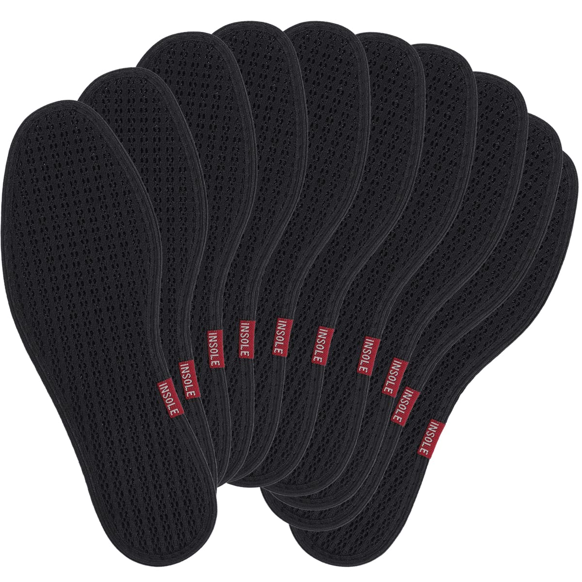 

Дезодорирующие стельки GLOBAL BOX, Дышащие, Мужские стельки для обуви, Набор из 10 штук (27.5, Черный)