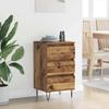 Rustic Sideboard Made of Reclaimed Wood 40 x 35 x 70 cm Engineered Wood and Iron