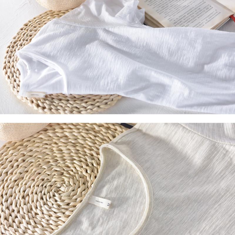 Basic Men's Cotton T-shirt Summer Tees Men Solid Color Short Sleeve Round Neck Tshirt Simple Style Tops&t-shirts