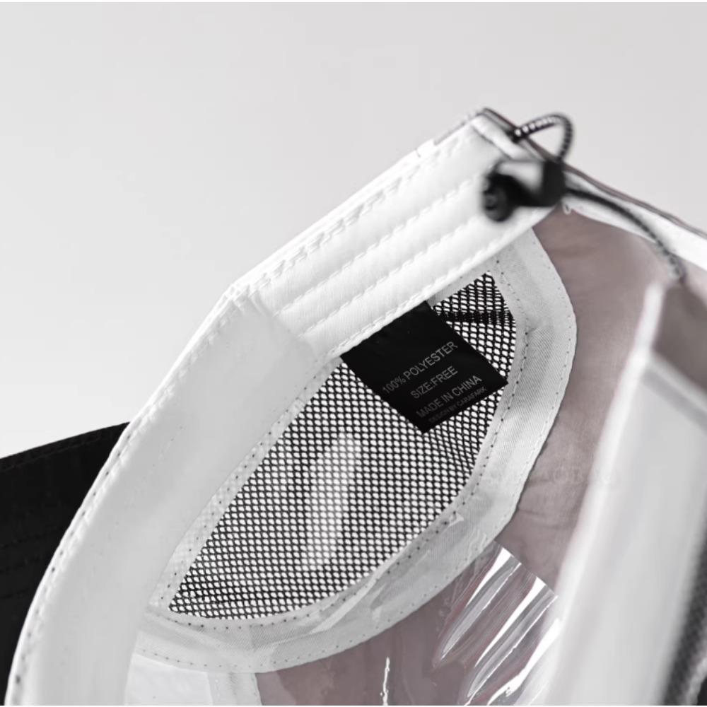 Black Korean Style Baseball Cap with Embroidered Letters Nylon Mesh for Men Women Outdoor Sports Running Cycling Casual Wear