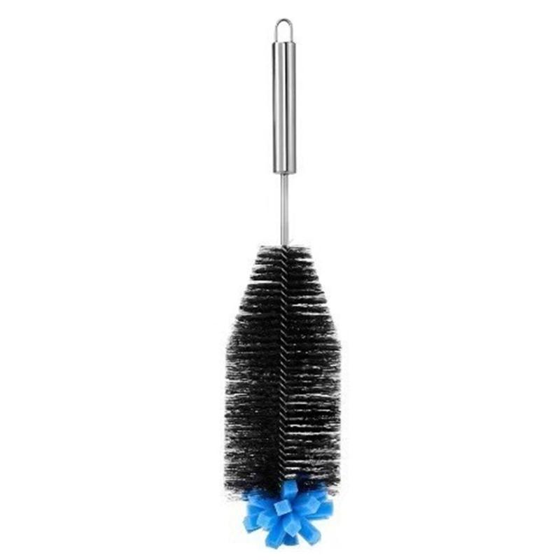 Stainless Steel Long Handle Cleaning Brush For Bottles Vases Teapots Corrosions Resistant Soft Bristles Home Essential