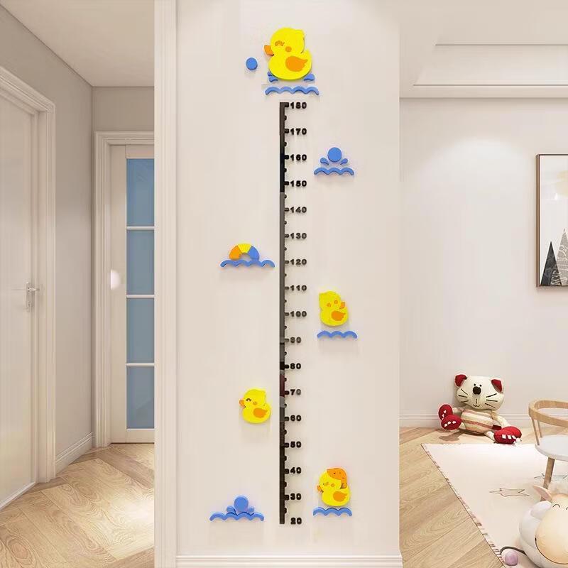 SEE KEAN Children s 3D Acrylic Height Chart Wall Sticker