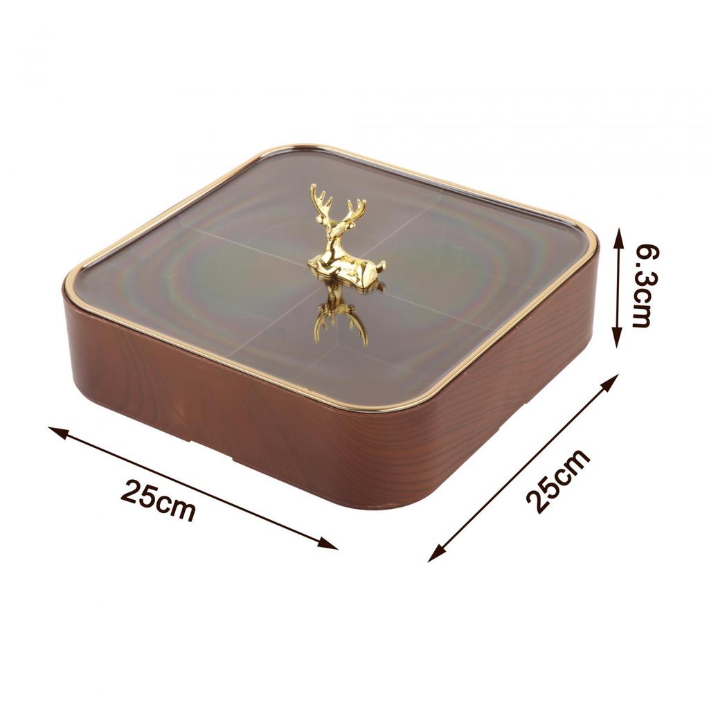 Divided Candy Box Nut Holder Multipurpose Snack Serving Tray Appetizer Platter for Snacks Nuts Fruits Small Items Jewelry