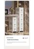 17CM Narrow Bathroom Storage Cabinet: Multi-Layer Drawer-Type Plastic Shelf