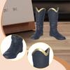 1/6 Scale Male Figure Shoes Officer Costume Accessory Mini Classic Collectible Fashion Tall Boots 12