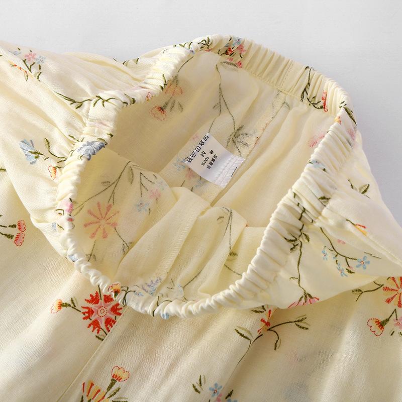 New Summer Women's Pajamas Short-sleeved Shorts Suit Cotton Print Fresh Home Clothes Two-piece Set Ladies