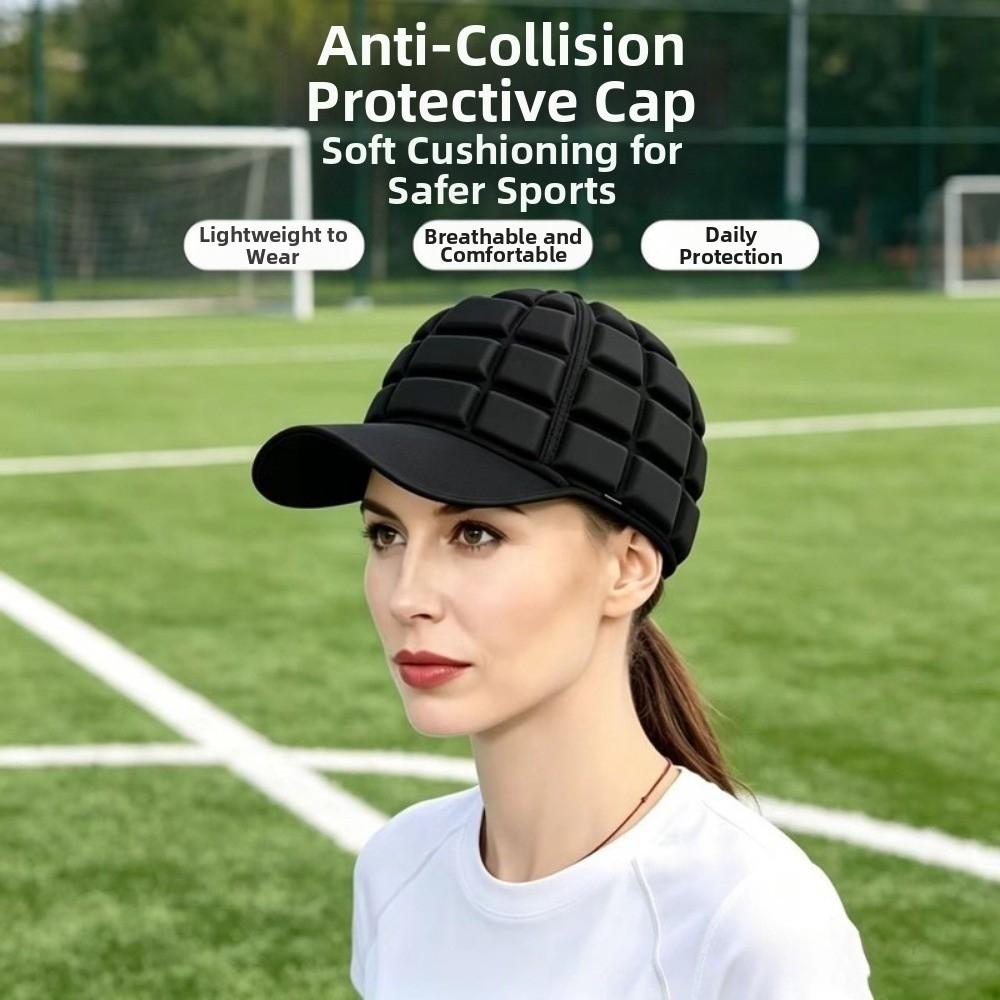 Head Protector Rugby Helmet Padded Shockproof Head Guard Football Helmet Hat Protective Helmet