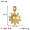 3PCS/LOT CARLIDANA Handmade Gold Plated Stainless Steel Charms, Sun Star Flower Butterfly Pendants for Bracelet Necklace Making