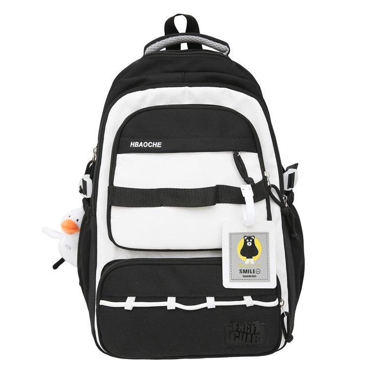 Schoolbag new Mori simple junior high school high school students high value ins large capacity lightweight burden reduction versatile dirt-resistant