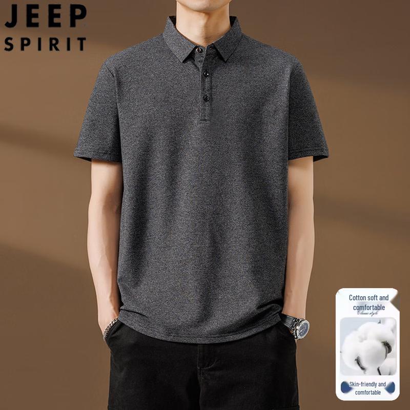 JEEP SPIRIT Men s Pique Knit Short Sleeve Polo Shirt XL