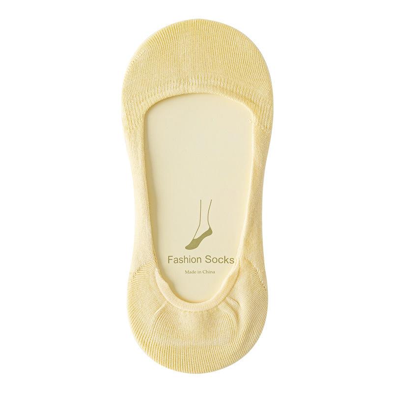 

Женские носки-лодочки, не сползающие с пятки, невидимые носки, летние дезодорирующие, влагоотводящие, антибактериальные, короткие носки с неглубоким вырезом, дышащие 1 pair кремовый