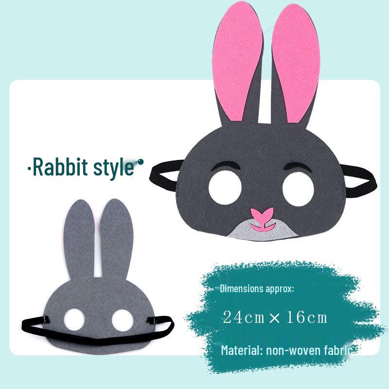Children's Day Animal Masks: Frog & Tiger Cartoon Eye Masks for Kindergarten Performances