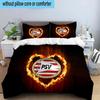 Psv Eindhoven Crest 3PCS Bedding set,Ideal for1pc Duvet Cover And 2pcs Pillowcases Perfect for Christmas gift,Ideal for Bedroom, Dormitory