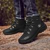 Outdoor Shoes Men High Top Trekking Botas Leather Men Outside Boots For Men and Women Mountain Comfortable Hiking Boots2026