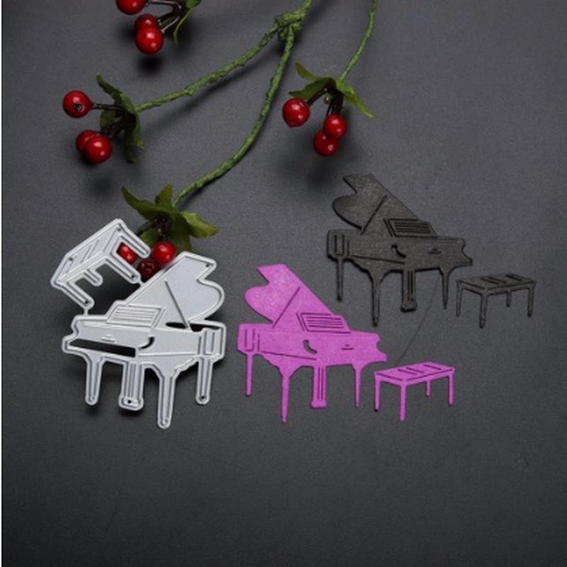 Вырубные штампы Пианино Трафарет Рамка DIY Декорация Шаблон для тиснения