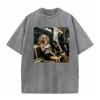 Meme Festa Bambole Grafica Meme Magliette Unisex Donna Manica Corta Gotico High Street T-shirt Cotone Lavato Vintage Larga T-shirt