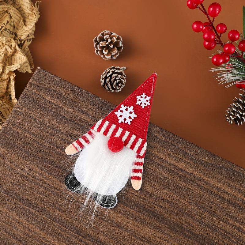 New Felt Fabric Knife and Fork Cover, Faceless Old Man Knife and Fork Cover, Christmas Home Dining Table Decoration