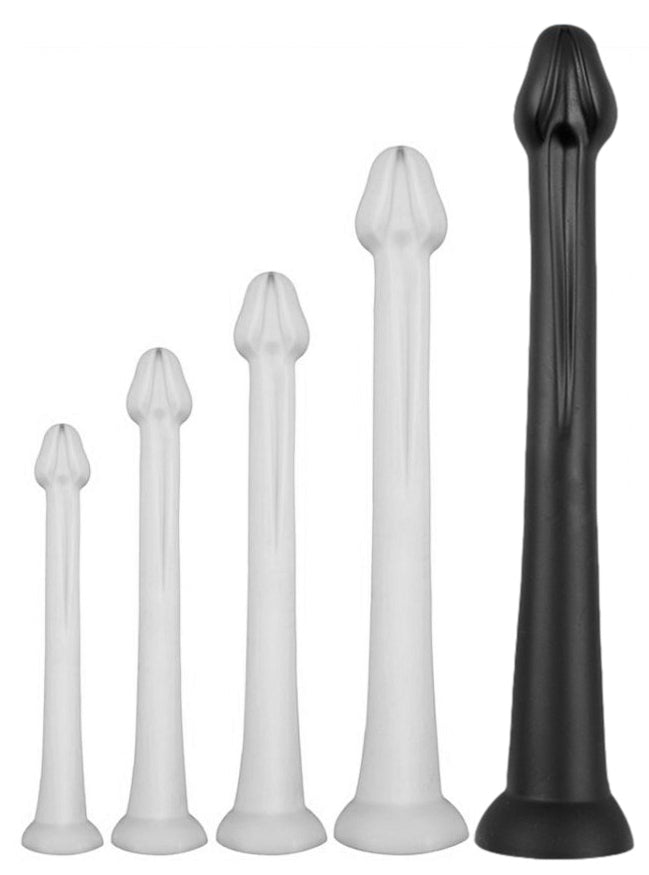 Whale Dildo XXL 55 X 7.5cm - Tip 6.3cm Black - DarkSil - SILICONE DILDO