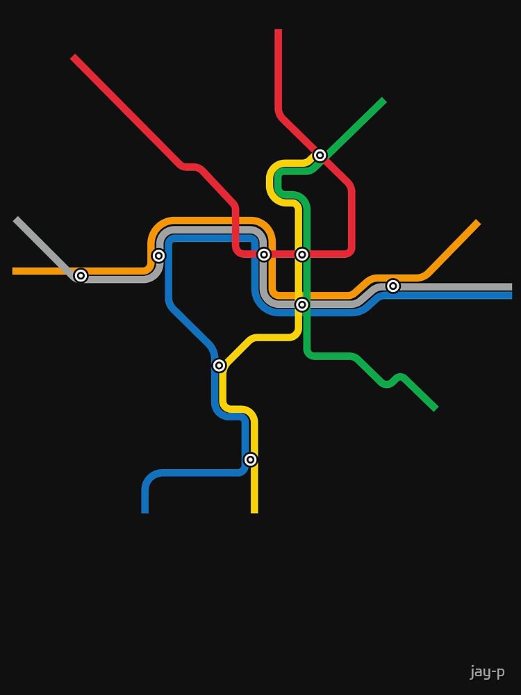 Metro DC Metro Map Classic T-Shirt