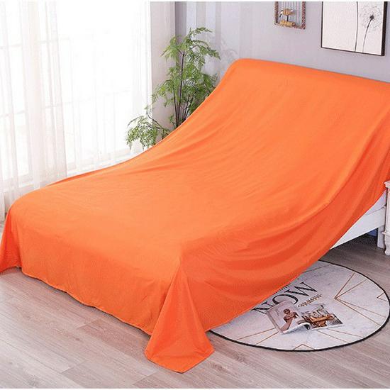 

Large Dustproof Cover for Furniture, Sofa, and Bed 1*1.2m for Nightstand/Small Items помаранчевий