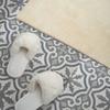 Self-Adhesive Vinyl Tiles with Print Mosaic Pattern with Ornaments 4X50X50 Cm
