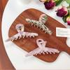 Korean New Fashion 11.5cm Geometric Hollow Hair Clip Simple Marbling Acetic Acid Shark Clip Hair Accessories