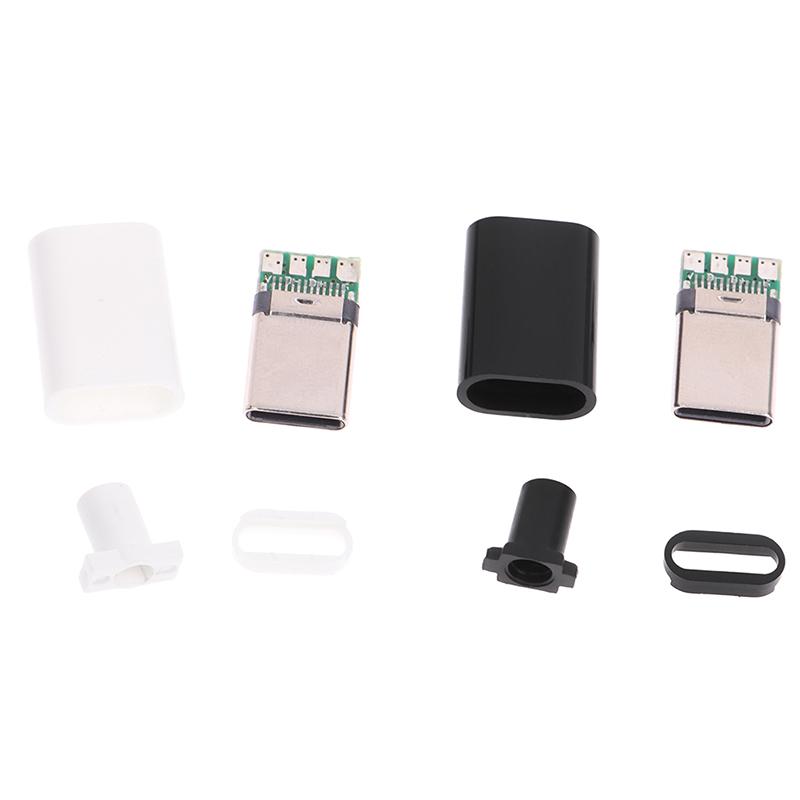 2Set Type-C Mirco Usb 3.1 High Current Fast Charging Connector Male Plug Diy Repair Accessories