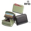 Japanese RFID Anti-Skimming Accordion Wallet: Large Capacity Genuine Leather Card Holder & Coin Purse